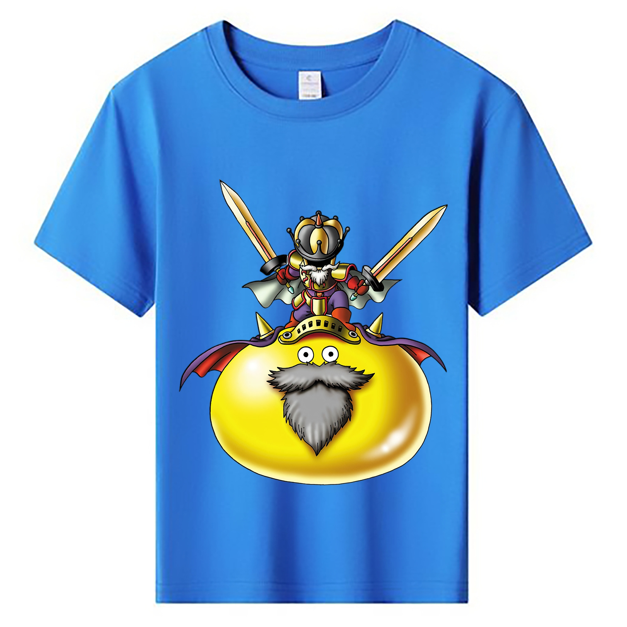 （画像用） ドラゴンクエスト Doragon Kuesuto Dragon Quest 綿100％キッズTシャツ（フロントプリント）